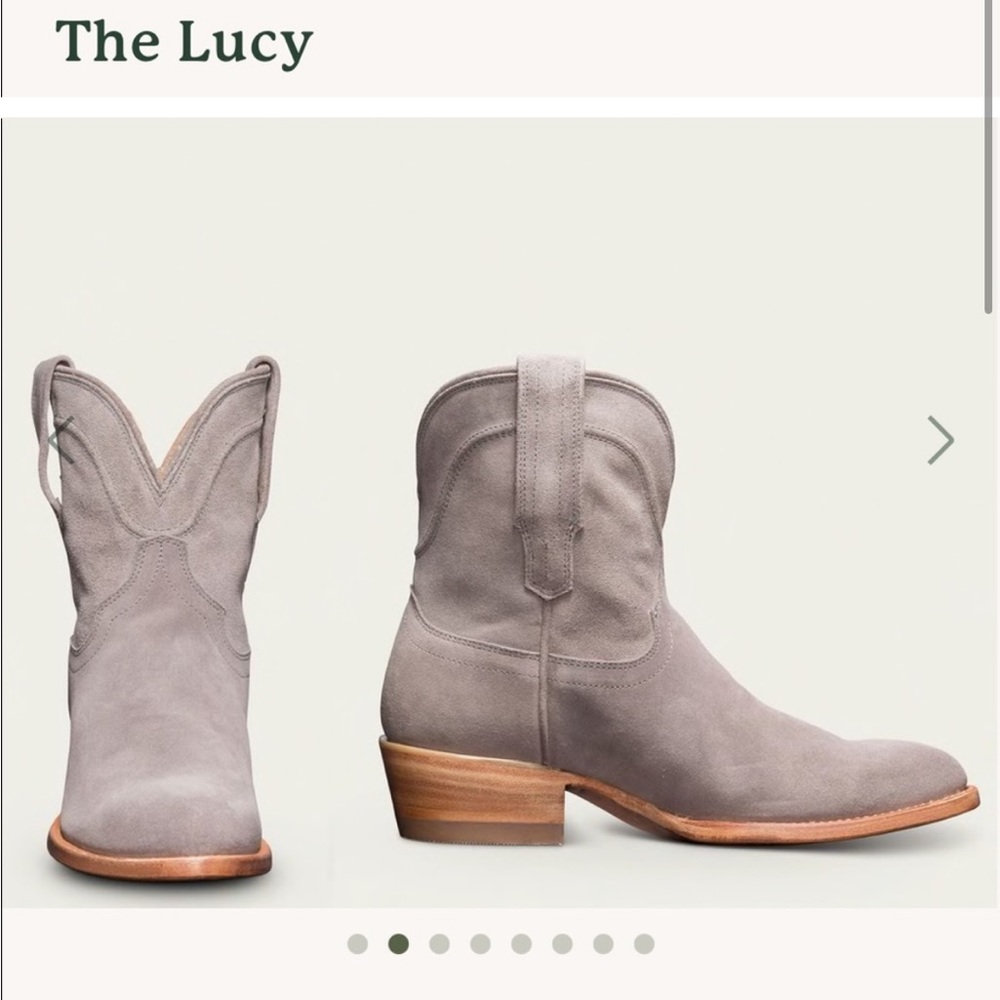 Tecovas Suede Western Booties size 6 The Lucy